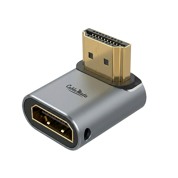 CABLEMATE HG-U21B HDMI ㄱ자 하향 꺾임 젠더이미지입니다. 누르면 해당 게시물로 새창이동합니다.