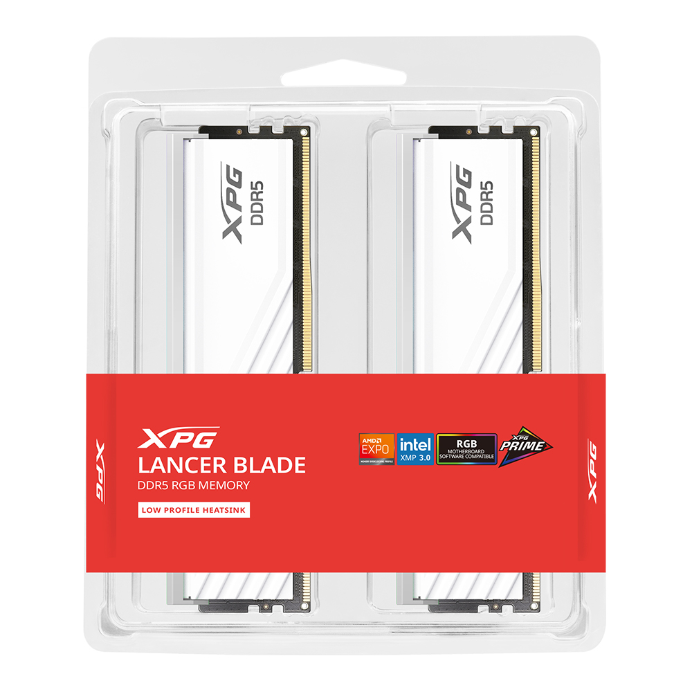 ADATA DDR5-6400 CL32 LANCER BLADE RGB 화이트 패키지 코잇 (32GB(16Gx2))_이미지