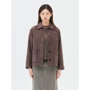 탑텐 여성 스웨이드 재킷_MSF4KG2002_이미지