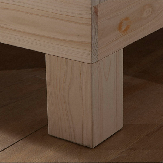 동서가구 루니 편백나무 통원목 침대 Q (매트별도)_이미지