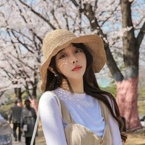 Rly 여름 라탄 챙모자 와이어 바캉스 휴양지 햇빛가리 49589058