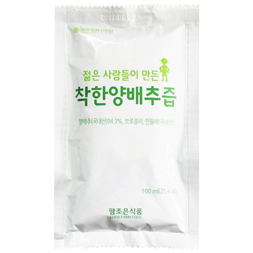  팜조은식품 착한 양배추즙 100ml 100포 [1개]