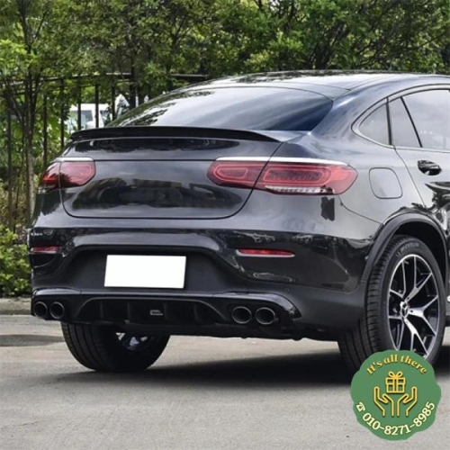 벤츠 자동차 전면 측면 범퍼 윈드 나이프 블레이드 메르세데스 GLC C253 X253 GLC260 GLC300 2020 2021.._이미지