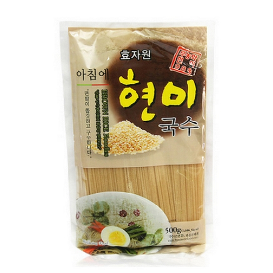 효자원식품 아침에 무농약 현미국수 500g (3개)