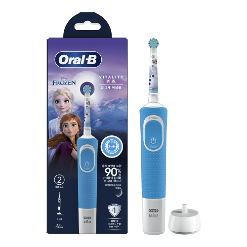 브라운 오랄비 D100K 바이탈리티 키즈 겨울왕국 (1개)_이미지