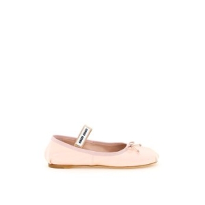  미우미우 Miu miu satin ballet flats Flat shoes 5F794D QU6 ORCHIDEA