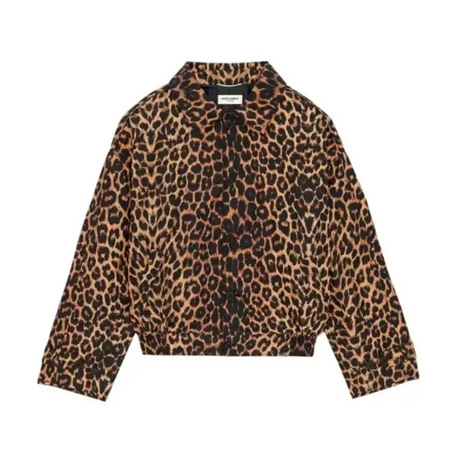 생로랑 레오파드 프린트 해링턴 자켓 Brand Size 48 US 38 770540 Y1I80 9664 1123192_이미지