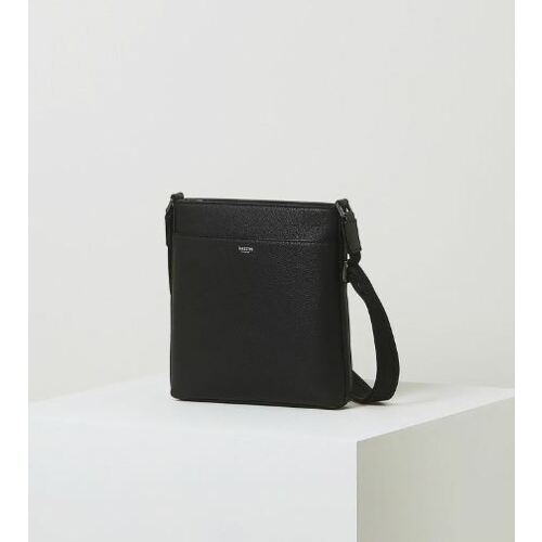 LF 헤지스 ACC 블랙 로고배색 가죽 크로스백_HJBA2F892