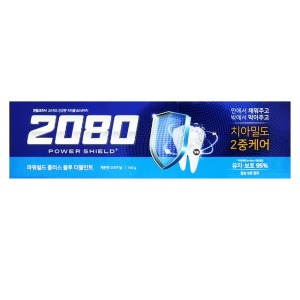 2080 파워쉴드 플러스 치약 블루 더블민트 140g