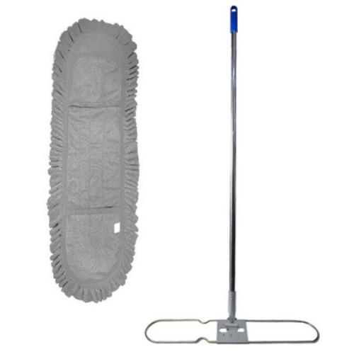 월드크린 극세사 리스킹 그레이 60cm 1개 + 판 + 스텐자루 세트_이미지