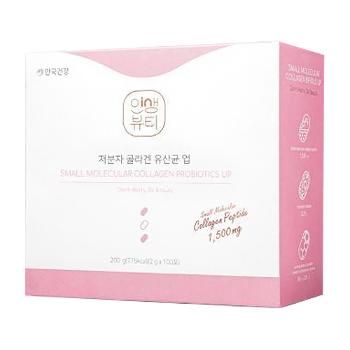 뉴팜 안국건강 인생뷰티 저분자 콜라겐 유산균업 2g 100포 (1개)