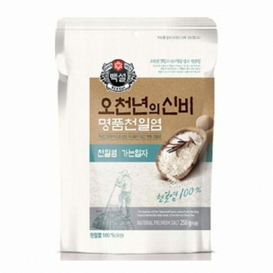 백설 오천년의신비 명품 천일염 가는입자 250g