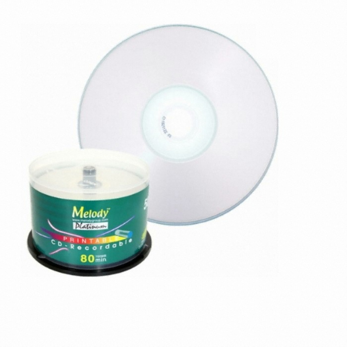 멜로디 CD-R 700MB 52x 프린터블 벌크 (50장)_이미지