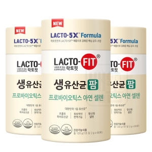 종근당건강 락토핏 5X 생유산균 팜 2g 60포 (3개)