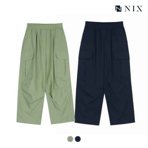 유니 나일론스판 와이드 카고 팬츠 FKSSCNW733M