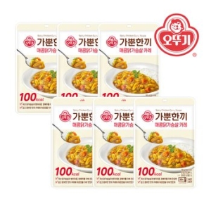 오뚜기 가뿐한끼 매콤닭가슴살카레 130g (6개)_이미지