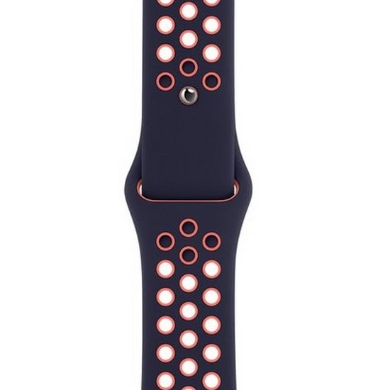 APPLE 블루 블랙/브라이트 망고 나이키 스포츠 밴드 (42mm/44mm)_이미지