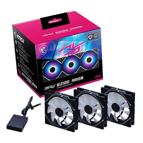 MSI MPG EZ120 ARGB (3팩, 블랙)_이미지