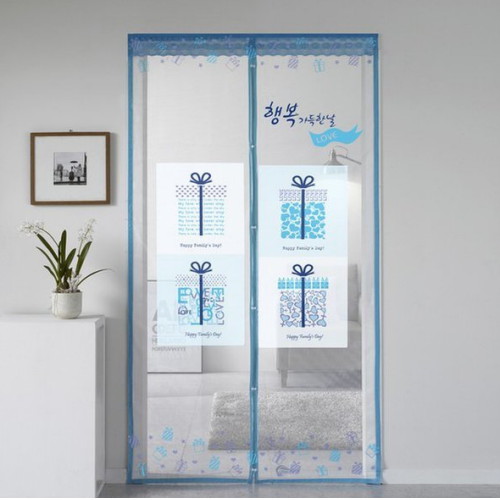 아이디인더스트리 알뜨리 ㅤ선물 디자인 자석식 방충망 (90x210cm)_이미지