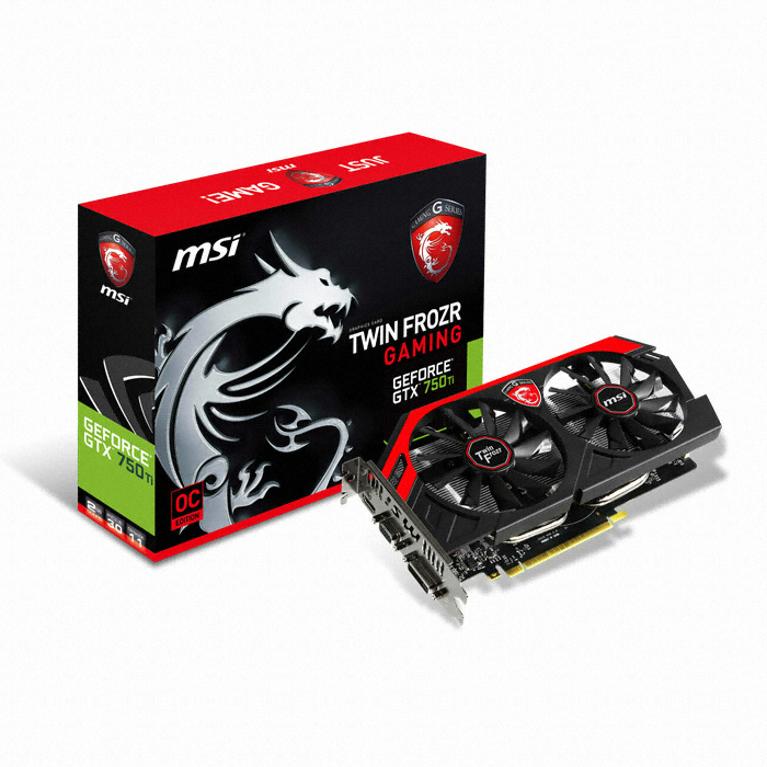 MSI 지포스 GTX750 Ti OC D5 2GB 트윈 프로져 4 게이밍 대원씨티에스