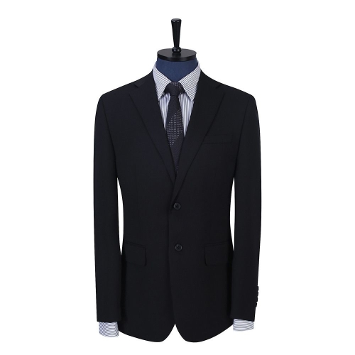 지이크 울 블렌디드 싱글 브레스티드 수트 자켓 블랙 PJJAH2066 H