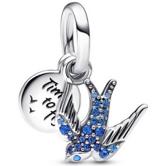 판도라 스파클링 스왈로 더블 댕글 참 792570C01_이미지