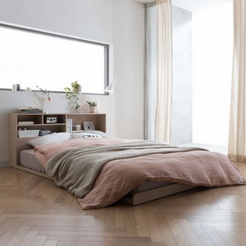 리바트 뉴트 저상형 수납 헤드형 침대 Q