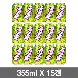 농심 웰치 화이트 그레이프 355ml (15개)_이미지