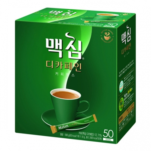 동서식품 맥심 디카페인 커피믹스 스틱 50개입 (12개)_이미지