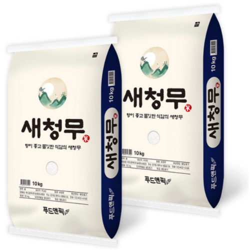 푸드앤픽 2025 햅쌀 새청무 특등급 10kg (2개)_이미지