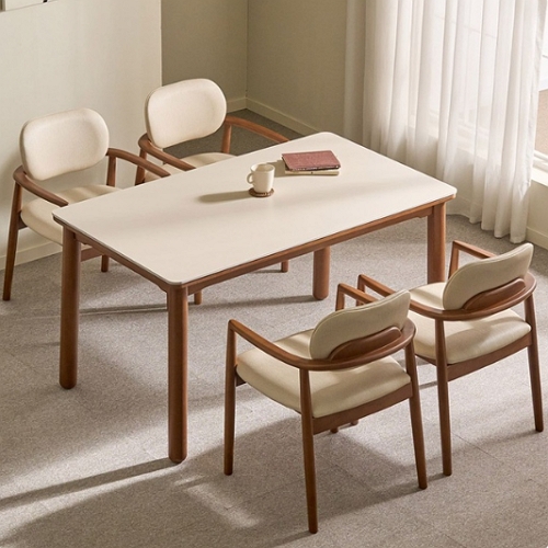 씨앤씨구스 디엘르 케이 세라믹 식탁 1400 (의자4개)_이미지