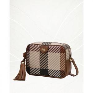 닥스 브라운 그레이트 하우스체크 크로스백_DCBA5E681W2_이미지