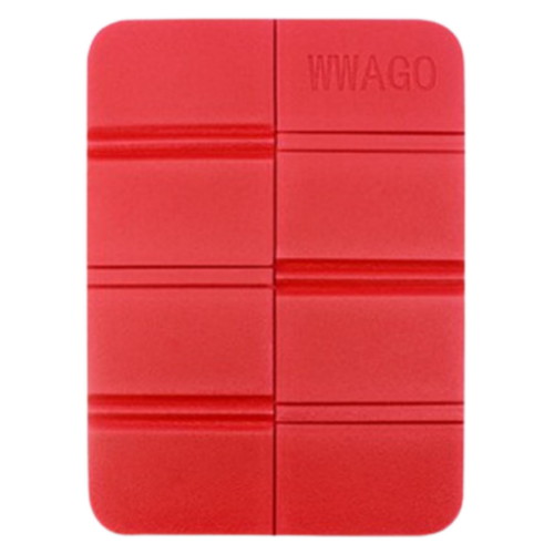 피드 접이식 휴대용 캠핑 매트 레드 (38x27)