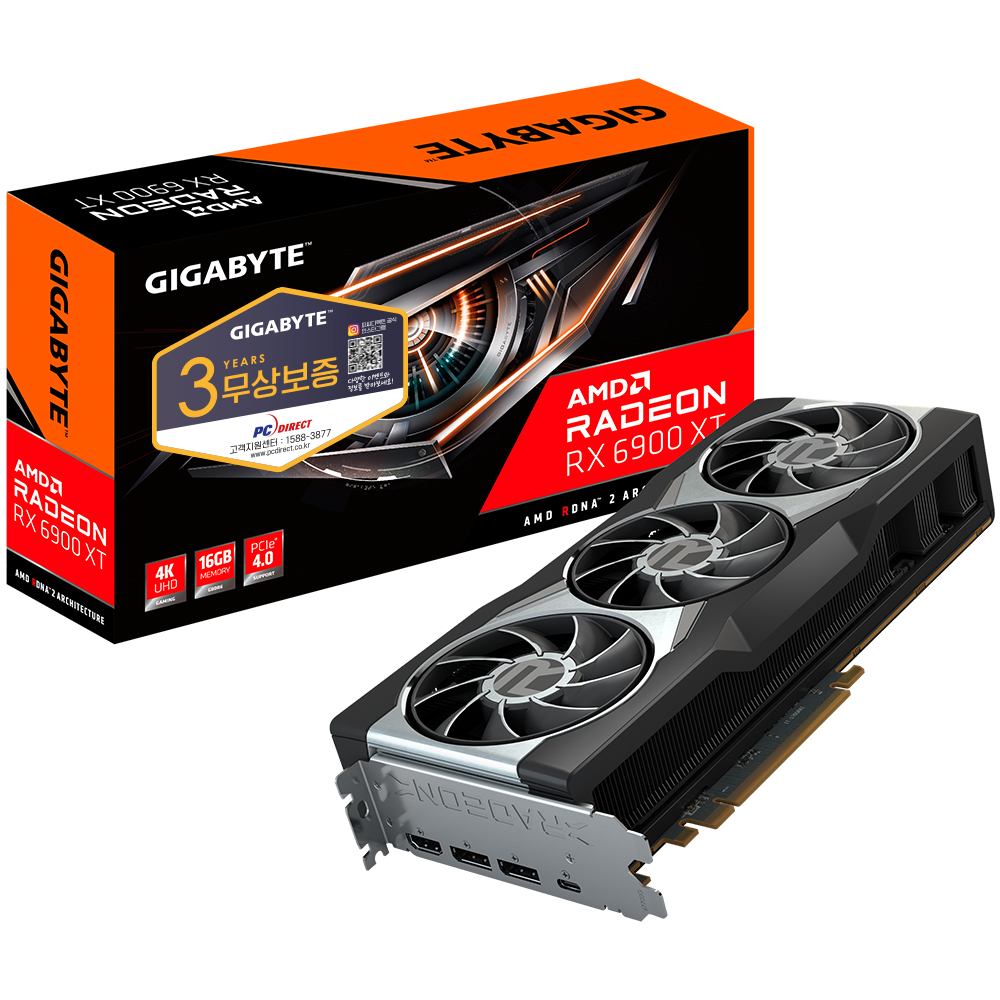 GIGABYTE �󵥿� RX 6900 XT D6 16GB �Ǿ���Ʈ