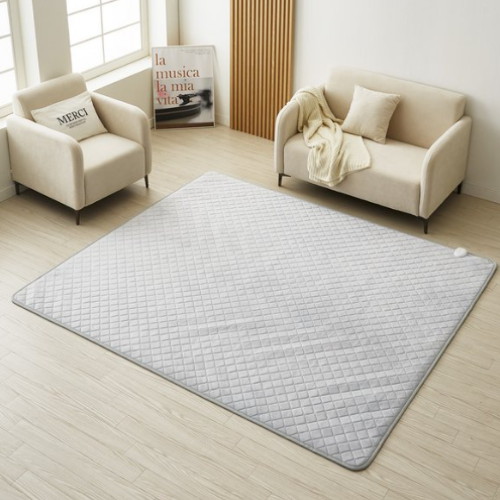 한일좋은자리 소프트 극세사 그레이 탄소매트 (슈퍼킹, 230x200cm)_이미지