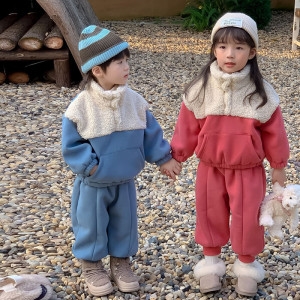 스퀘어 뽀글이넥 상하복 세트 R10295