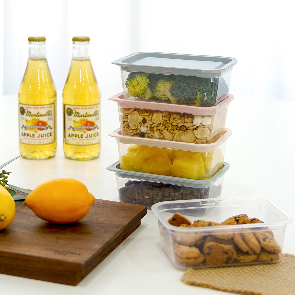 심플쿡 냉동밥 사각 전자렌지용기 400ml