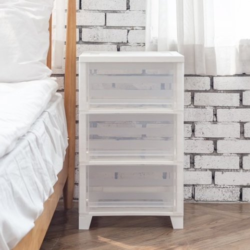 베이직 튼튼 플라스틱 3단 서랍장