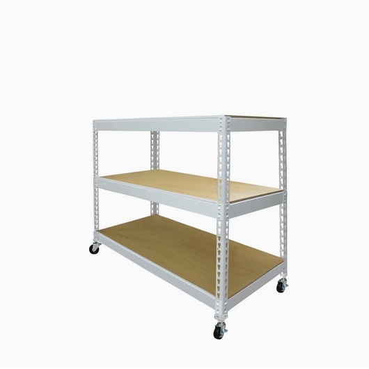 스피드랙 철제 조립식 트롤리 웨건 이동식 선반 3단 700x400[90cm(높이)]