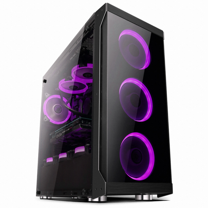 A7 네오 강화유리 무선 RGB HALO 블랙