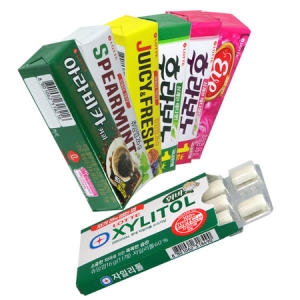 롯데 자일리톨껌 후라보노껌 쥬시후레쉬 스피아민트 아라비카 커피껌 이브 츄잉