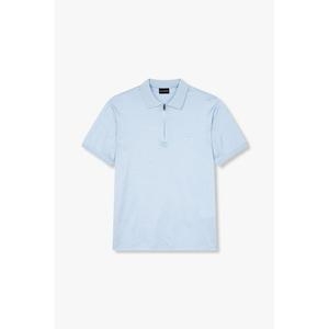  엠포리오아르마니 남자 숏 슬리브 쿼터 집업 폴로 셔츠 A515126049