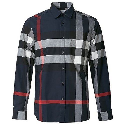 버버리 체크 스트레치 코튼 포플린 셔츠 8018111_이미지