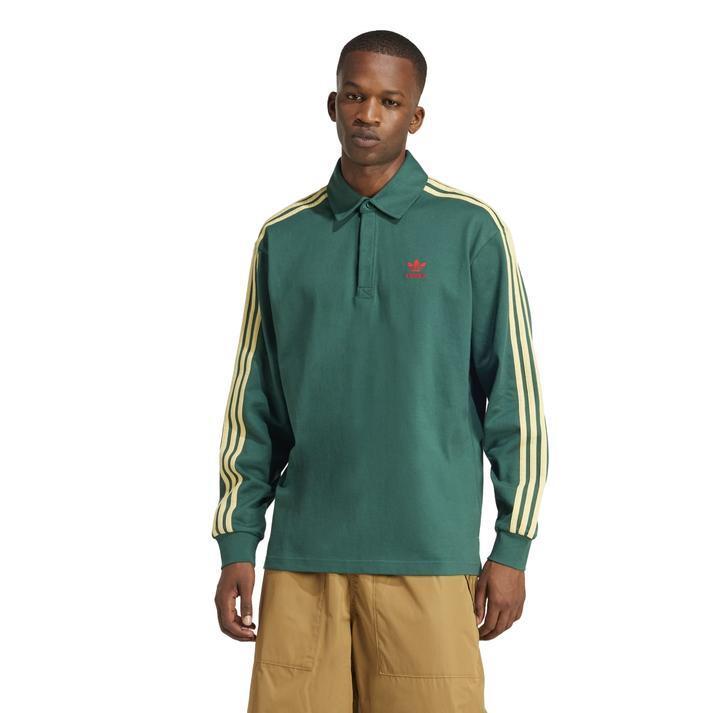아디다스 오리지널 아디컬러 럭비 폴로 카라 셔츠 긴팔 JC9915