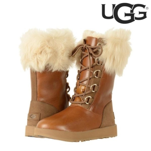 UGG 아야 워터프루프 가죽부츠 체스트넛 146282832_이미지