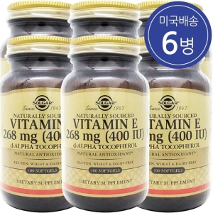 솔가 비타민E 400IU 268mg 100캡슐 (6개)_이미지
