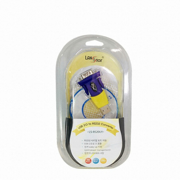 ���ξ��ý��� LANSTAR USB 2.0 to RS232 ������ (LS-RS-20UY)