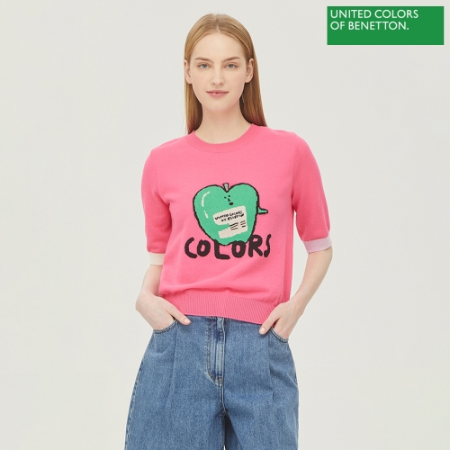 TUKATA 사과 슬림핏 니트 BAKPB4431_PK