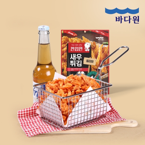 바다원 한입만 새우튀김 칠리맛 30gx4봉_이미지