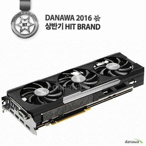 SAPPHIRE 라데온 R9 390 NITRO OC D5 8GB Tri-X BACKPLATE